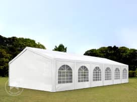 Párty stan 6x12 m, placha z PE, bílá Párty stan 6x12 m, placha z PE, bílá