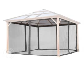 Moskytiéra (4dílná) pro zahradní altán Forest Deluxe 4x4 m, šedá