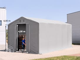 Plachtová hala 5x10 m, plachta PRIMEtex, šedá, bez sady Statika Plachtová hala 5x10 m, plachta PRIMEtex, šedá, bez sady Statika