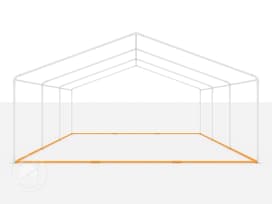 Univerzální spodní rám 6x6 m pro párty stany, nůžkové stany