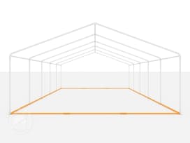 Univerzální spodní rám 6x10 m pro párty stany, nůžkové stany