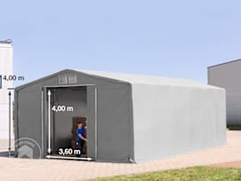 Plachtová hala 8x12 m, plachta PRIMEtex, šedá, bez sady Statika Plachtová hala 8x12 m, plachta PRIMEtex, šedá, bez sady Statika