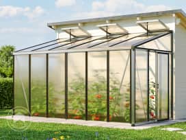 Skleník ke zdi 388 x 194 cm 