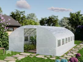 Fóliovník 4x6 m, plachta z PE, bílá