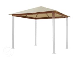 Náhradní střecha pro zahradní altán Forest Premium, 3x3 m, champagne