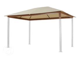 Náhradní střecha pro zahradní altán Forest Premium, 3x4 m, champagne