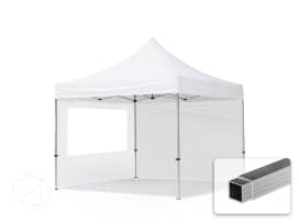 Nůžkový stan 3x3 m, hliník, vč. 2 bočnic bílá Nůžkový stan 3x3 m, hliník, vč. 2 bočnic bílá