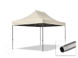 Nůžkový stan 3x4,5 m, ocel, bez bočnic krémová Nůžkový stan 3x4,5 m, ocel, bez bočnic krémová