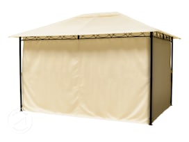 Závěsy (4 díly) pro zahradní altán Rendezvous Classic, 3x4m, champagne