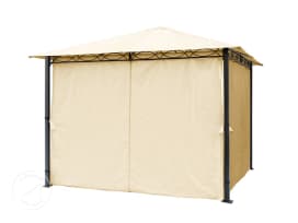 Závěsy (4 díly) pro zahradní altán Rendezvous Premium, 3x3m, champagne