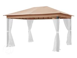 Náhradní střecha pro zahradní altán Sunset Premium, 3x4 m, cappuccino