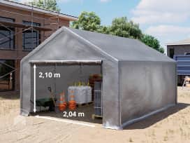 Skladový stan 3x6 m, plachta z PE, šedá