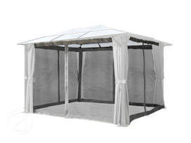 Moskytiéra (4dílná) pro zahradní altán Moonlight Deluxe 3x3,65 m, šedá