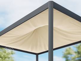 Stínící plachta pro zahradní altány Luma Deluxe 3x4m, champagne