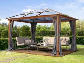 Paviljong, Hardtop Forest Deluxe, loft grey, 3x4m i ekoptik Paviljong, Hardtop Forest Deluxe, loft grey, 3x4m i ekoptik