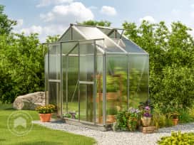 Växthus, 259 x 133 cm, 6 mm kanalplatsplattor Växthus, 259 x 133 cm, 6 mm kanalplatsplattor
