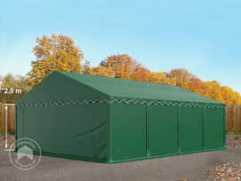 Lagertält 5x8 m, PVC 700 mörkgrön