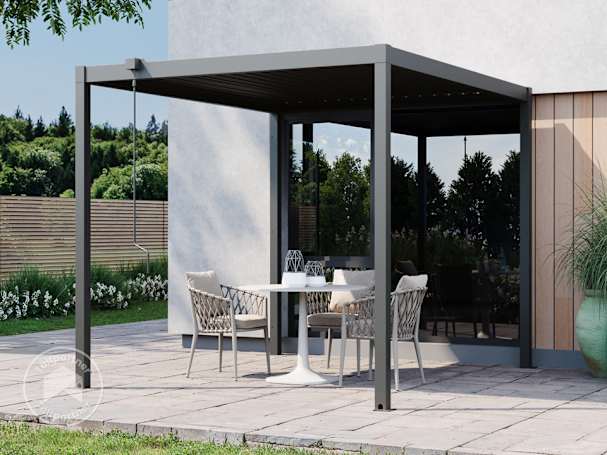 3x2,5m Pergola, Lamelltak, antracit 3x2,5m Pergola, Lamelltak, antracit