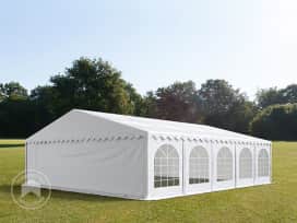 8x10m, Partytelt, PVC-teltdug, hvid, med bundramme