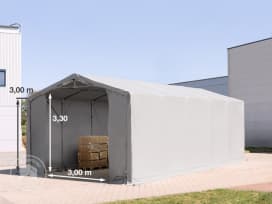 5x10m, Telthal, PRIMEtex-PVC-teltdug, grå, uden statikpakke 5x10m, Telthal, PRIMEtex-PVC-teltdug, grå, uden statikpakke