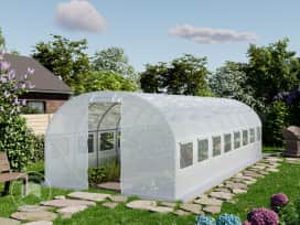 3x8m, Foliedrivhuse, PE-teltdug, hvid 3x8m, Foliedrivhuse, PE-teltdug, hvid