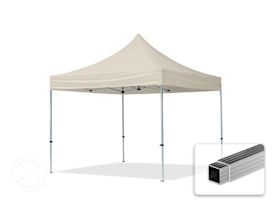 3x3m, aluminium, easy-up-pavillon, uden sidedele, creme 3x3m, aluminium, easy-up-pavillon, uden sidedele, creme