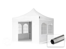 3x3m, stål, easy-up-pavillon, 4 sidedele, hvid 3x3m, stål, easy-up-pavillon, 4 sidedele, hvid