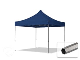 3x3m, stål, easy-up-pavillon, uden sidedele, blå 3x3m, stål, easy-up-pavillon, uden sidedele, blå