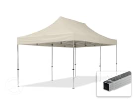 3x6m, aluminium, easy-up-pavillon, uden sidedele, creme