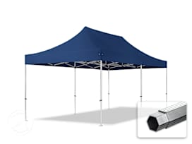 3x6m, aluminium, easy-up-pavillon, uden sidedele, mørkeblå 3x6m, aluminium, easy-up-pavillon, uden sidedele, mørkeblå