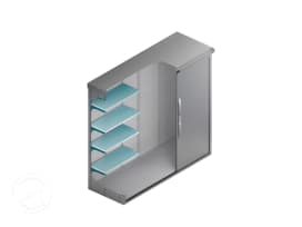 Hyldesystem for Haveskab Florian 2107