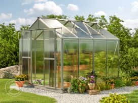 259 x 259 cm Drivhus, 6 mm polycarbonat-pladerne