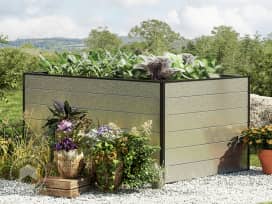 150 x 99  x 77 cm Højbed, aluminium anodiseret 150 x 99  x 77 cm Højbed, aluminium anodiseret