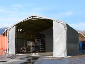 6x6m, Telthal, PVC-teltdug, grå, uden statikpakke