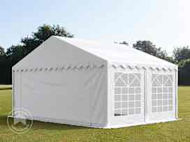 5x5m juhlateltta, PVC-peite, valkoinen