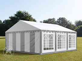 5x6m juhlateltta, PVC-peite, harmaavalkoinen 5x6m juhlateltta, PVC-peite, harmaavalkoinen