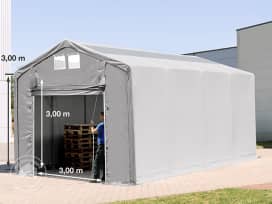 4x8m pressuhalli, PVC-peite, harmaa, ilman statiikkaa 4x8m pressuhalli, PVC-peite, harmaa, ilman statiikkaa