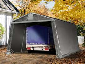 3,3x4,7m pressutalli, PE-peite, harmaa