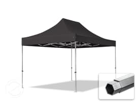3x4,5m Alumiini pop-up teltta, ilman sivuseiniä, musta 3x4,5m Alumiini pop-up teltta, ilman sivuseiniä, musta