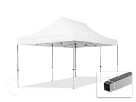 3x6m Alumiini pop-up teltta, ilman sivuseiniä, valkoinen 3x6m Alumiini pop-up teltta, ilman sivuseiniä, valkoinen