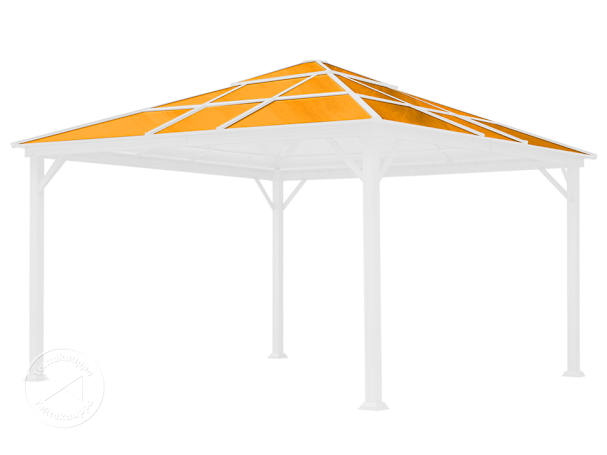 Korvaavat kattopaneelit puutarhapaviljongille Forest Deluxe, 4x4 m, antrasiitti