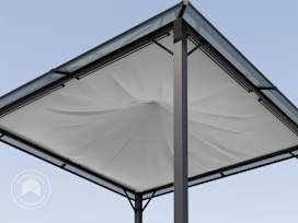 Aurinkopurje puutarhapaviljongille Moonlight Deluxe, 3x3 m, stone