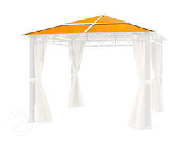 Korvaavat kattopaneelit puutarhapaviljongille Rendezvous Deluxe, 3x3 m, pronssi