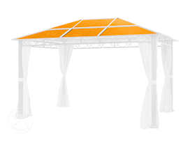 Korvaavat kattopaneelit puutarhapaviljongille Rendezvous Deluxe, 3x4 m, pronssi