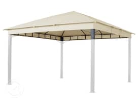 Varakatto puutarhapaviljongille Sunset Premium, 4x4 m, samppanjanvärinen