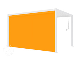 Rullaverho Pergola Deluxe 4m sivun pituudella, helmiäisharmaa Rullaverho Pergola Deluxe 4m sivun pituudella, helmiäisharmaa