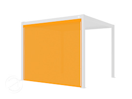 Rullaverho Pergola Premium 3m sivun pituudella, helmiäisharmaa