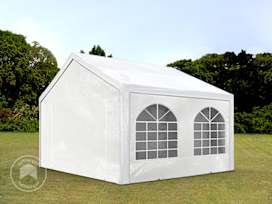 3x3 m partytelt, PE-presenning, hvit