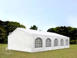 5x10 m partytelt, PE-presenning, hvit