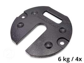 Vektskiver i stål - 4 stk.